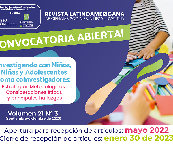 Investigando con Niños, Niñas y Adolescentes como coinvestigadores: Estrategias Metodológicas, Consideraciones éticas y principales hallazgos